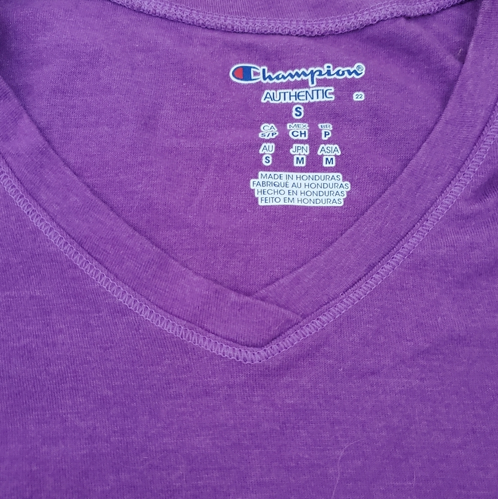 Champion Purple T-Shirt- size small (EUC)
